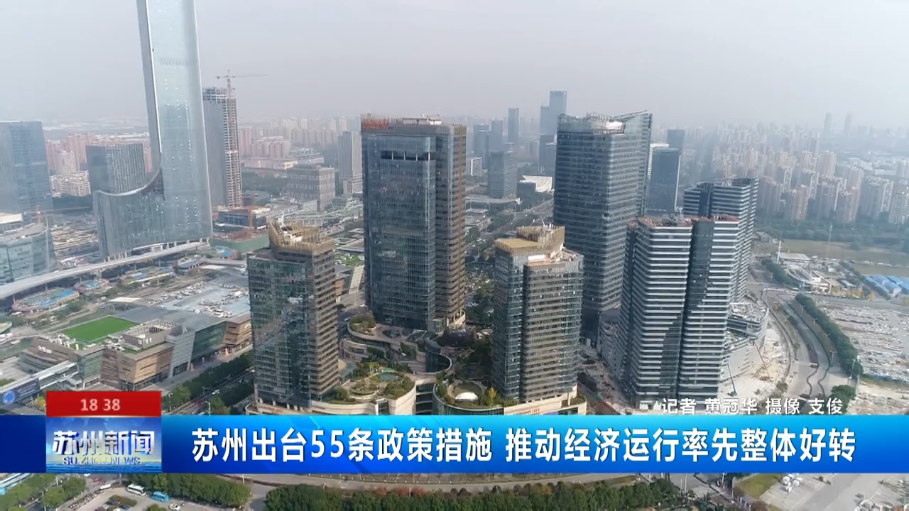 苏州出台55条政策措施 推动经济运行率先整体好转
