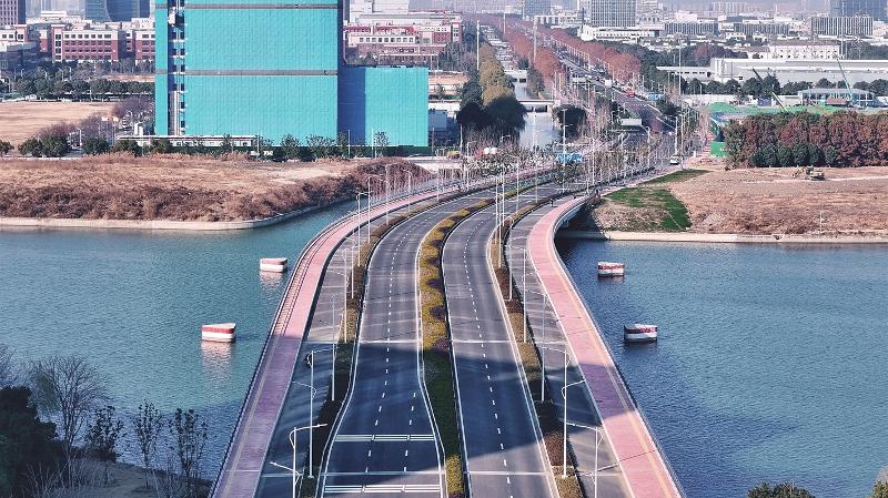 园区凤里街南延工程正式通车