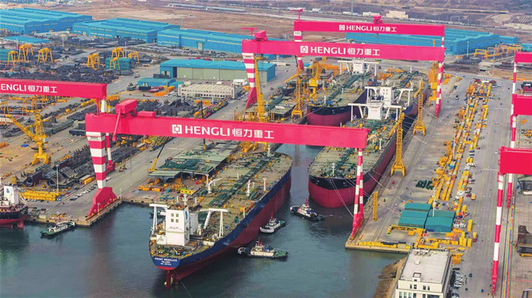 恒力重工三天两创全球造船纪录