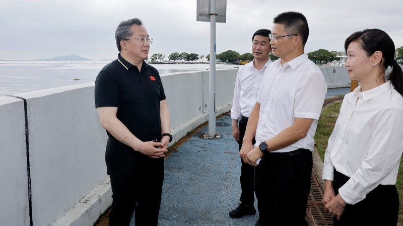 范波专题检查督导太湖等重点区域防汛工作