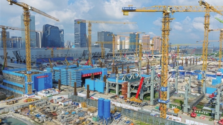 苏州北站综合枢纽改扩建施工建设如火如荼